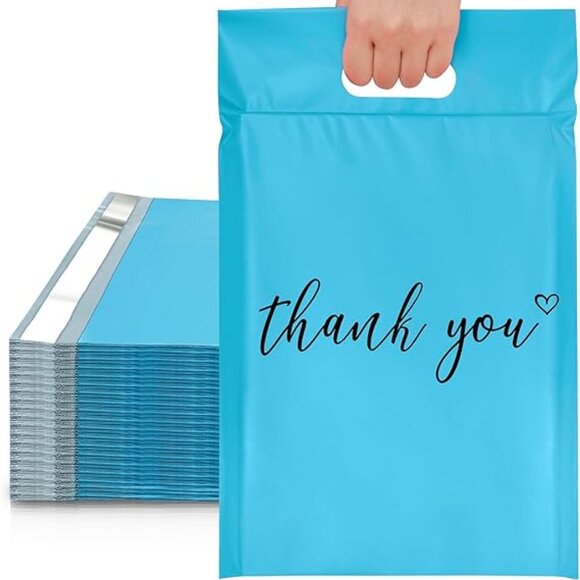 10 pcs Poly Mailers with Handle 10 X 13 Inch Premium Shipping Bags - Picture 1 of 3